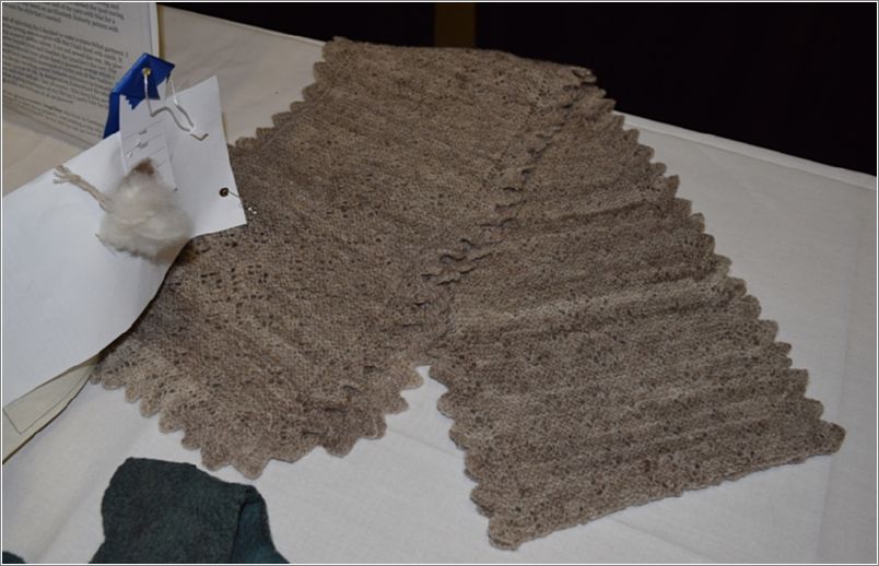 Lucelles Orenburg style scarf. Photo: Peggy Lundquist.